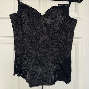 Shirley of Hollywood Black Lace Bustier